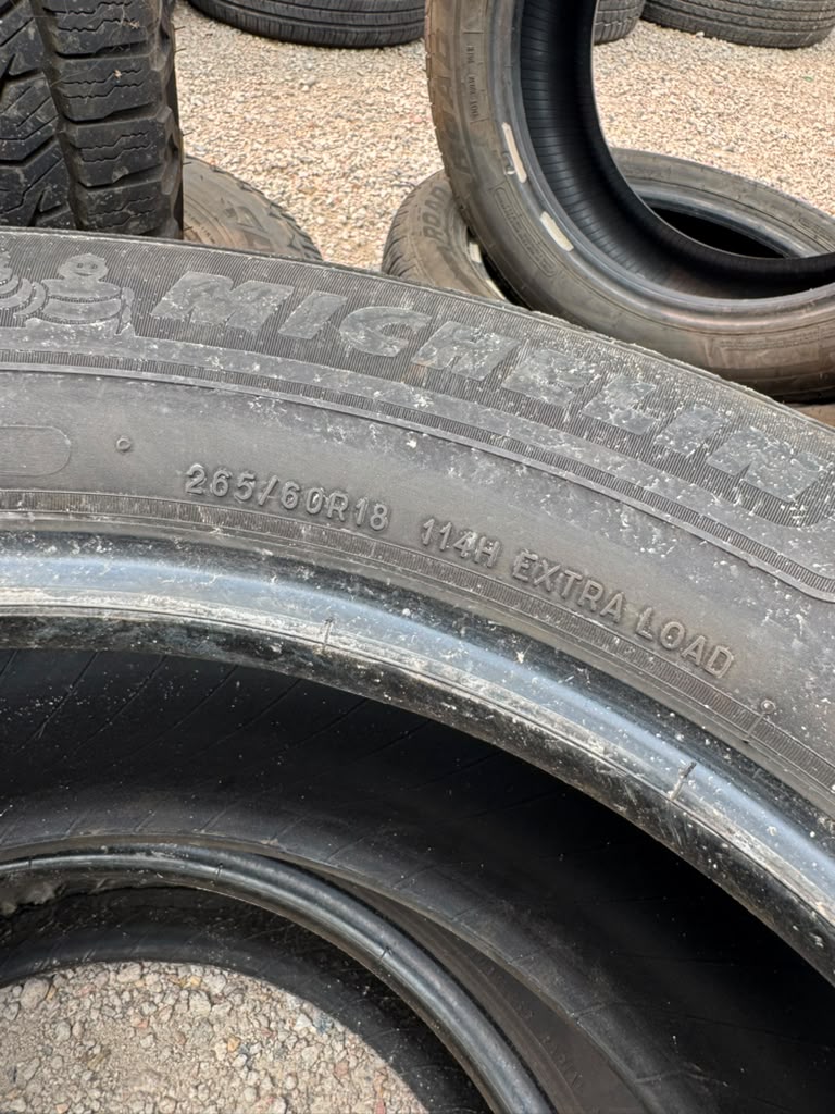 265/60R18 Pair (2 Used Tires) Michelin Defender LTX M/S2