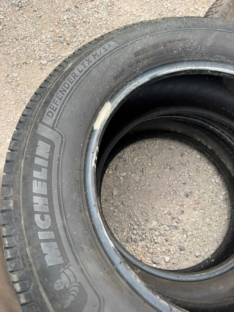 265/60R18 Pair (2 Used Tires) Michelin Defender LTX M/S2