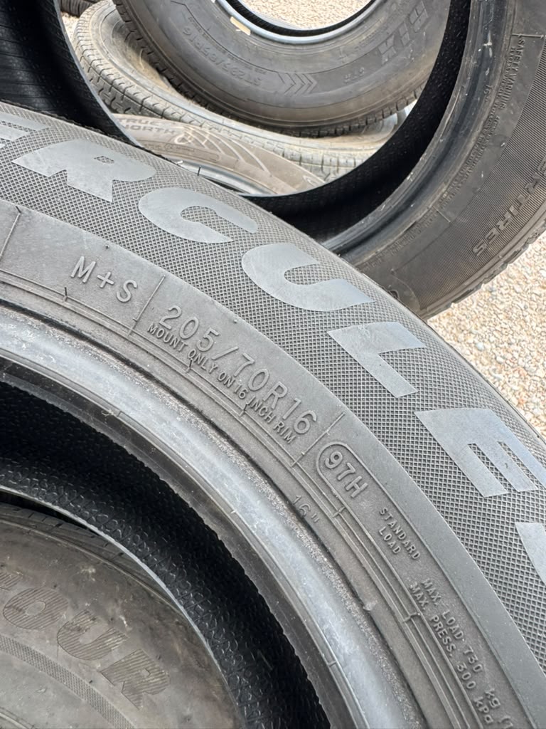 205/70R16 Pair (2 Used Tires) Hercules Road Tour Connect