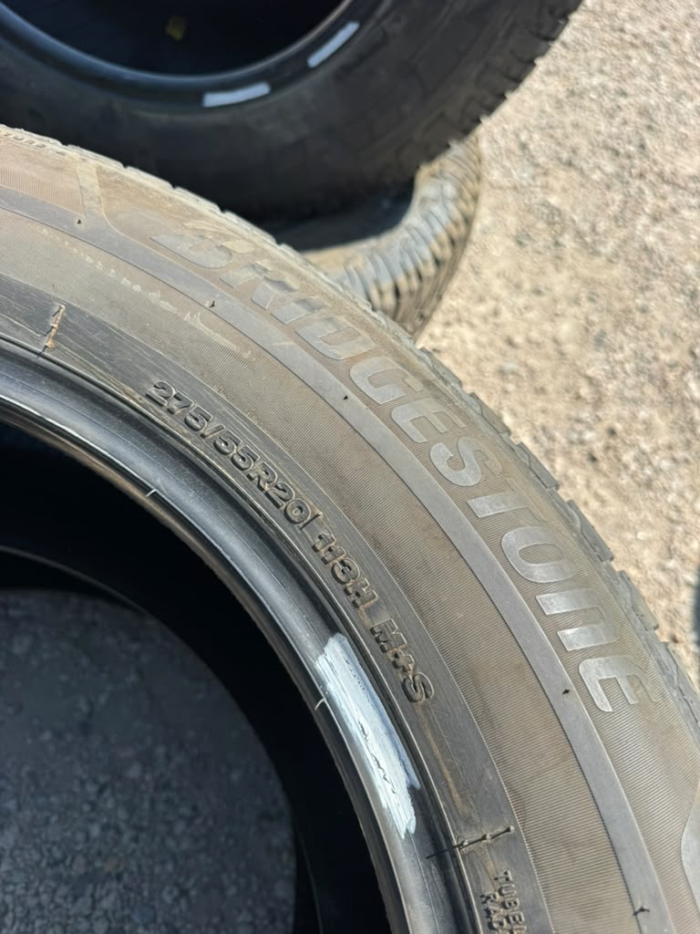 275/55R20 Pair (2 Used Tires) Bridgestone Alenza AS Ultra
