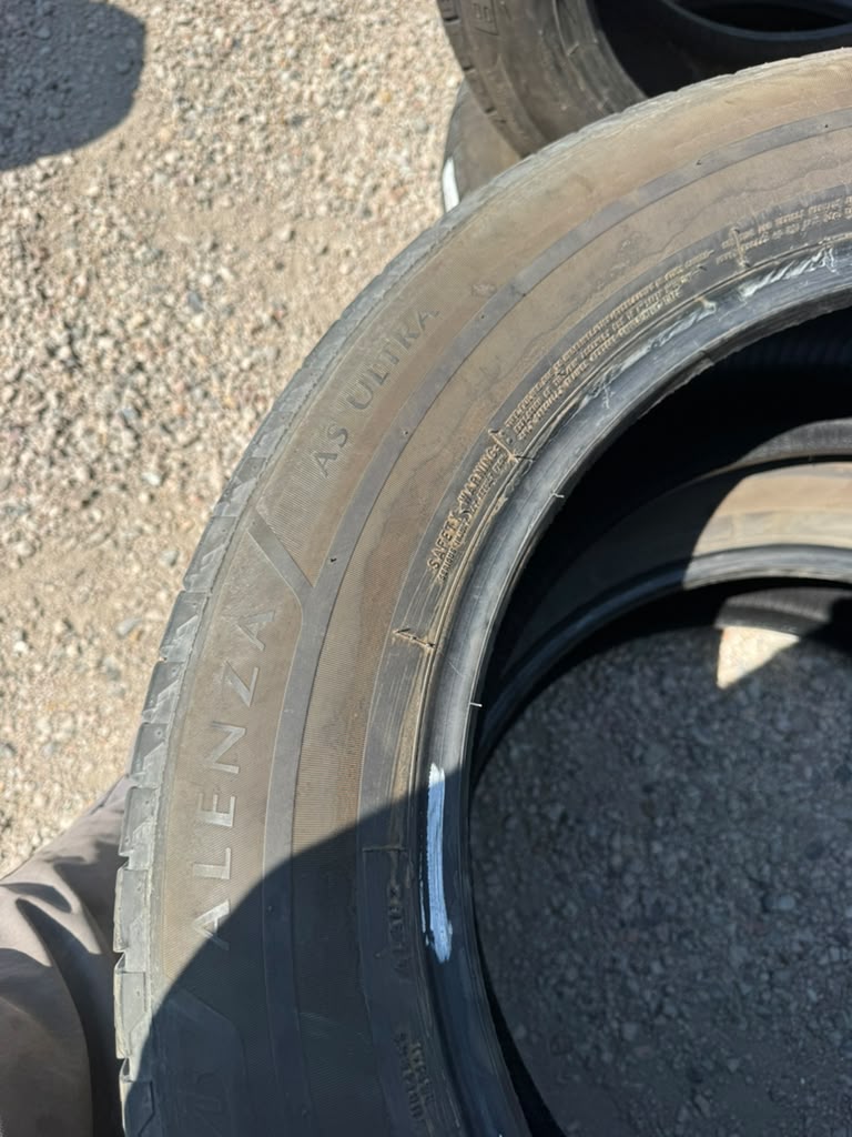 275/55R20 Pair (2 Used Tires) Bridgestone Alenza AS Ultra