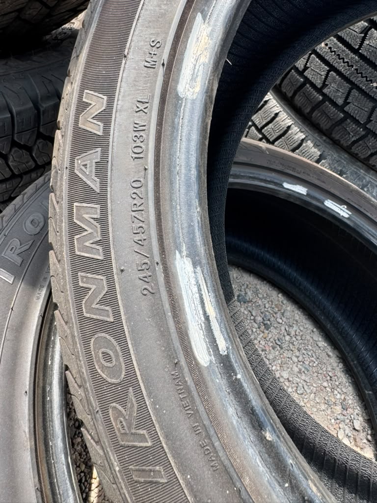 245/45R20 Pair (2 Used Tires) Ironman iMove Gen 2