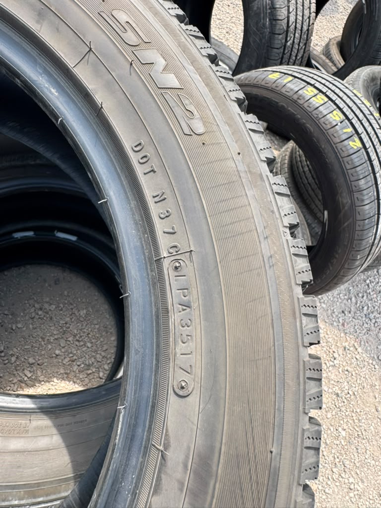 235/55R18 Set (4 Used Tires) Nitto SN2 Studless