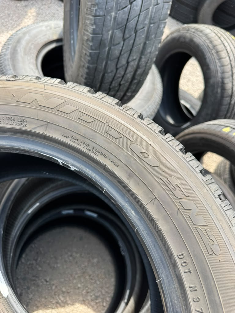 235/55R18 Set (4 Used Tires) Nitto SN2 Studless