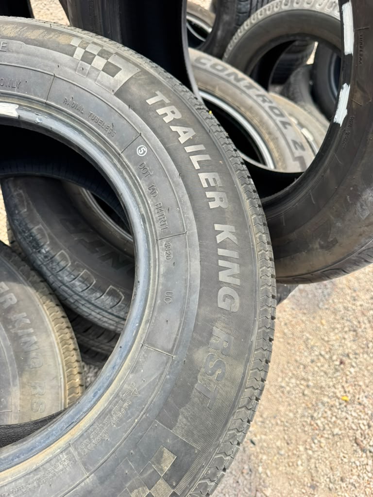 ST225/75R15 Set (4 Used Tires) Trailer King RST