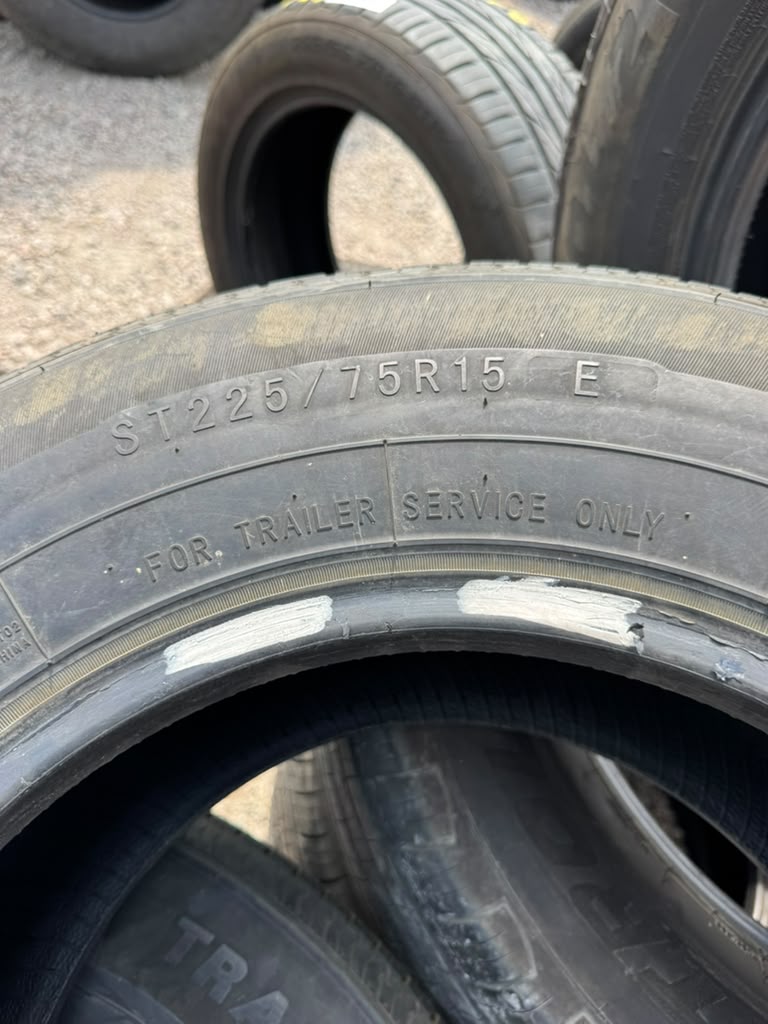ST225/75R15 Set (4 Used Tires) Trailer King RST