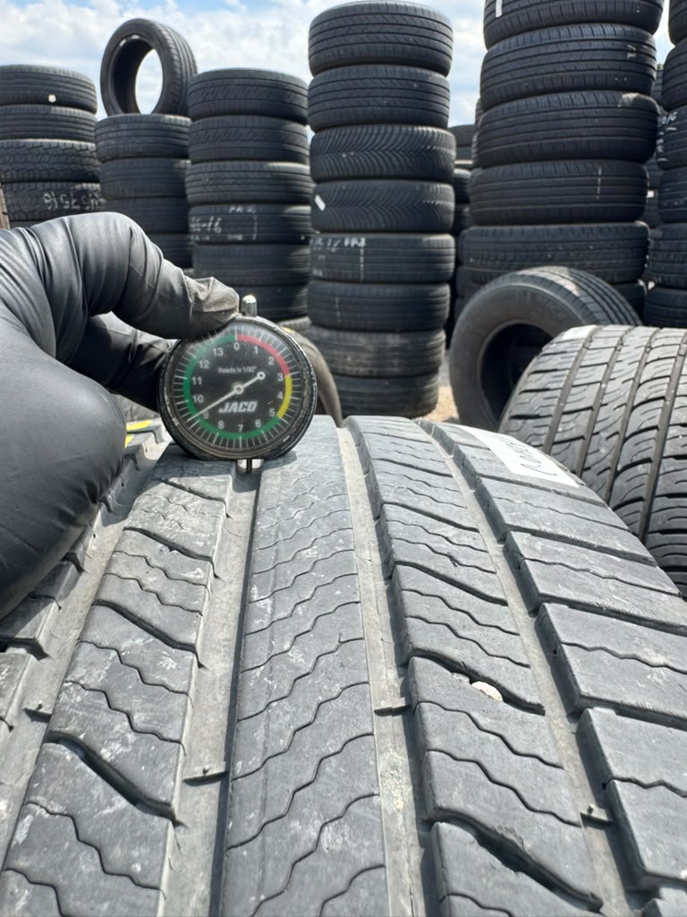 225/55R17 Pair (2 Used Tires) Michelin Defender
