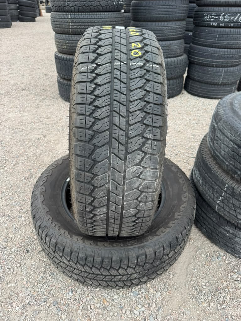 275/60R20 Pair (2 Used Tires) Bridgestone Dueler