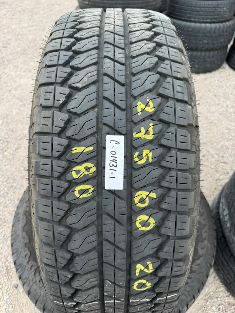 275/60R20 Pair (2 Used Tires) Bridgestone Dueler