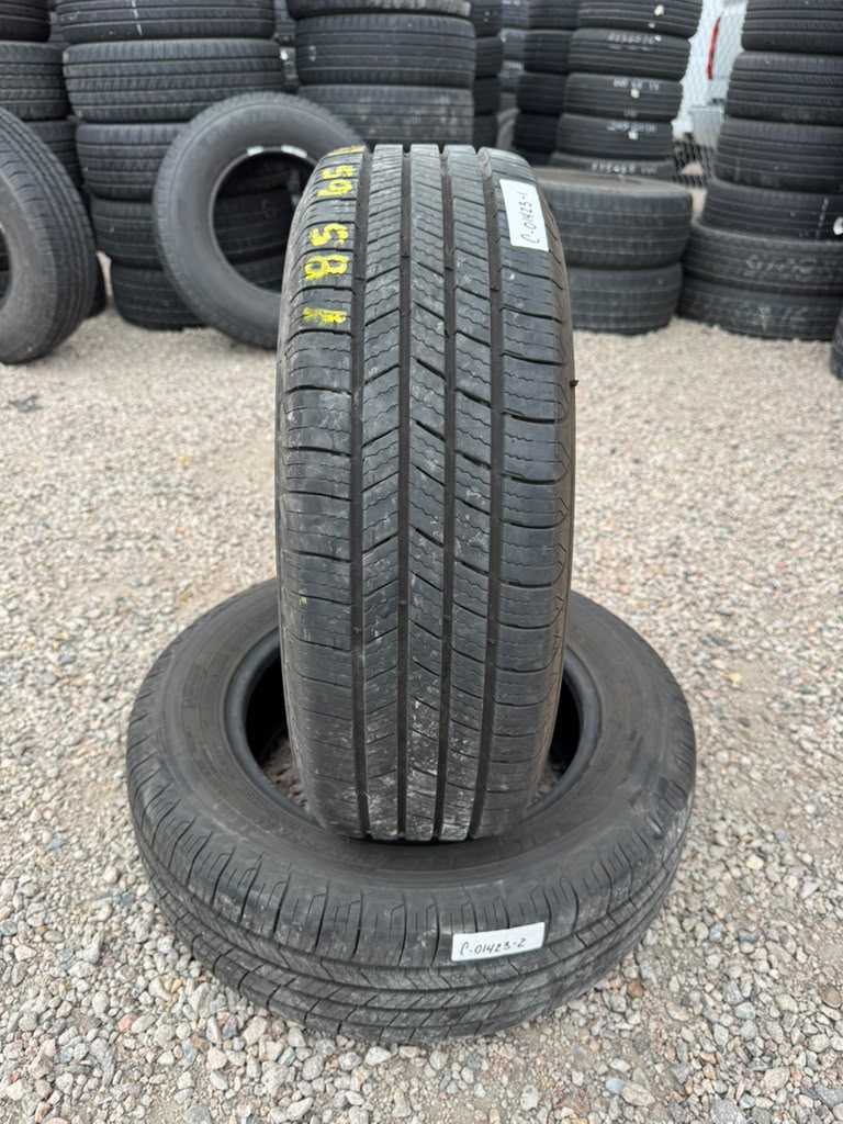 185/65R15 Pair (2 Used Tires) Michelin X Tour
