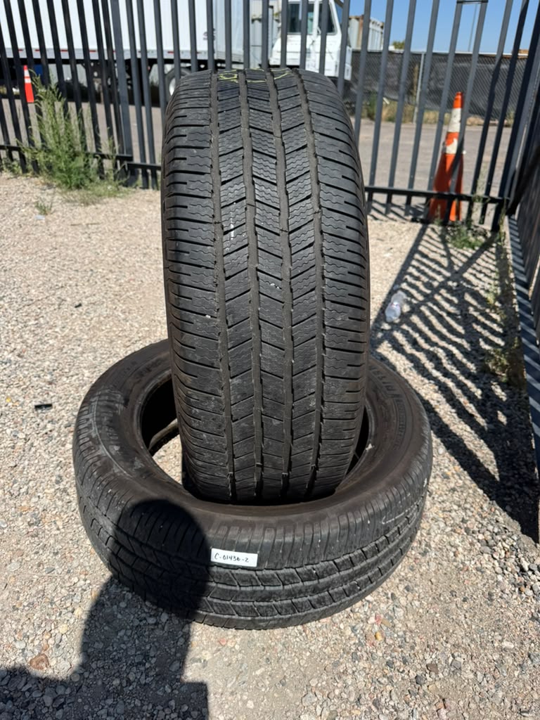 275/50R22 Pair (2 Used Tires) Michelin Defender LTX MS