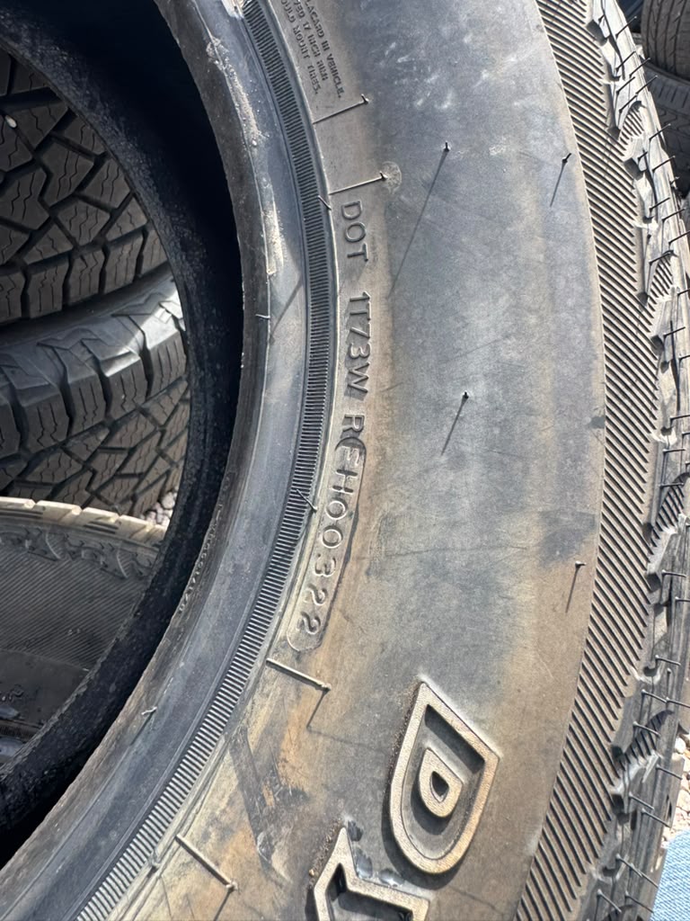 265/65R17 Pair (2 Used Tires) Hankook DynaPro ATM