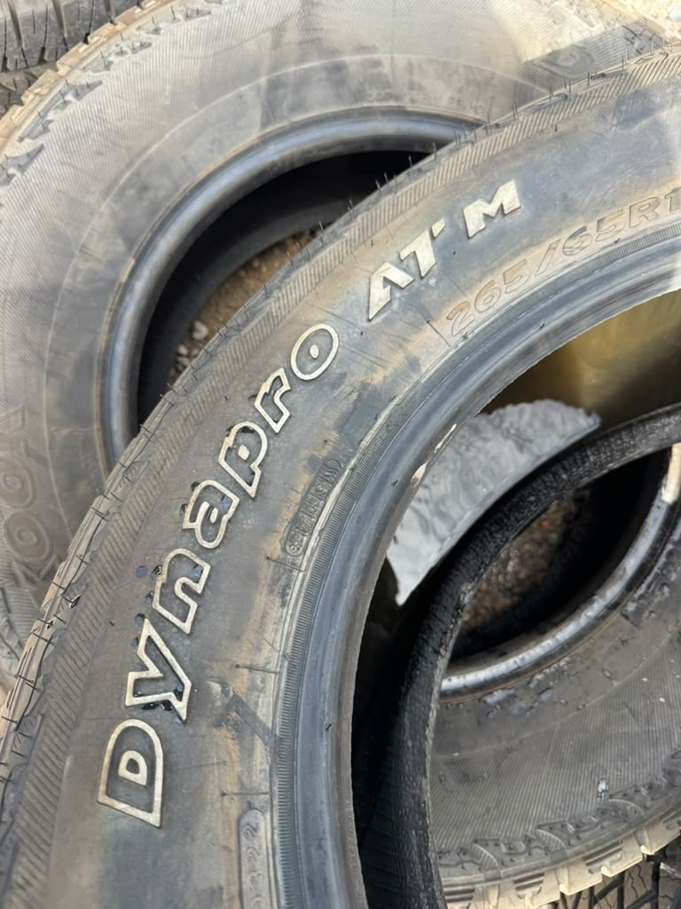 265/65R17 Pair (2 Used Tires) Hankook DynaPro ATM