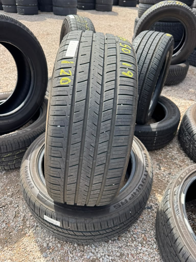 235/50R19 Pair (2 Used Tires) Blackhawk Agility UHP