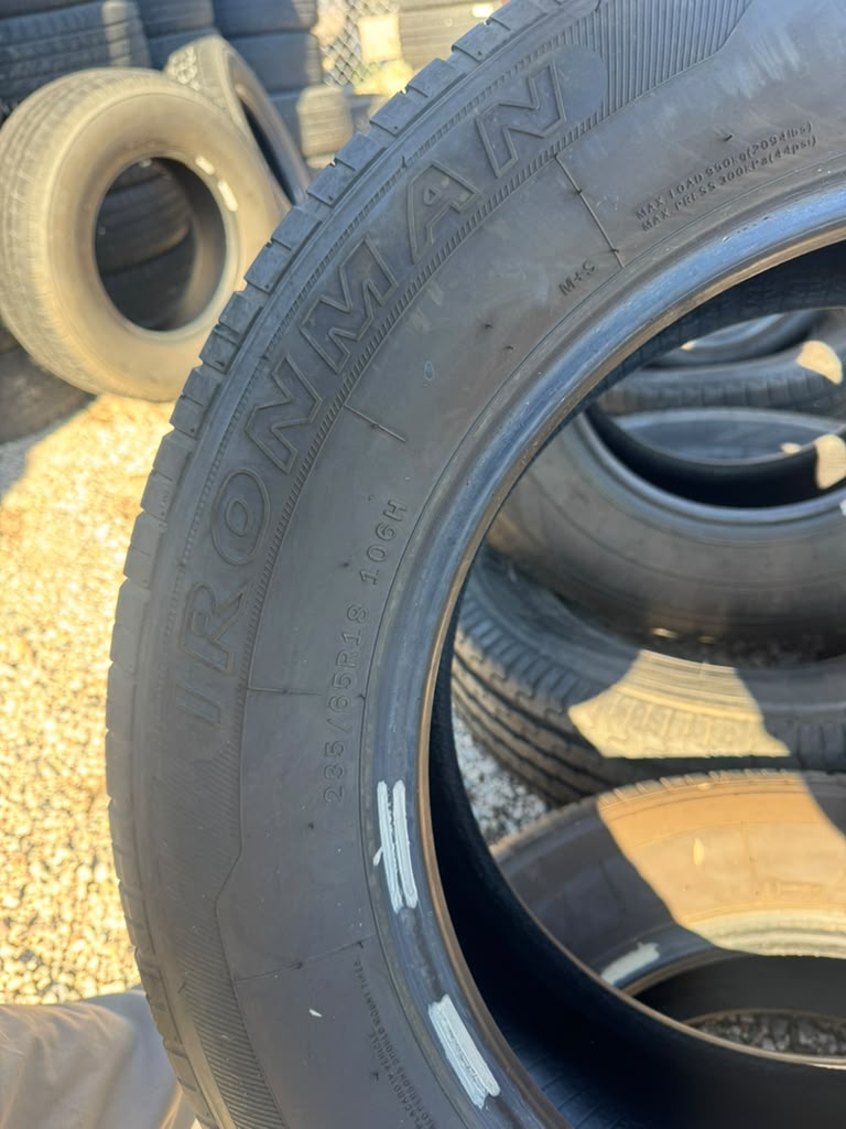 235/65R18 Pair (2 Used Tires) Ironman RB-SUV