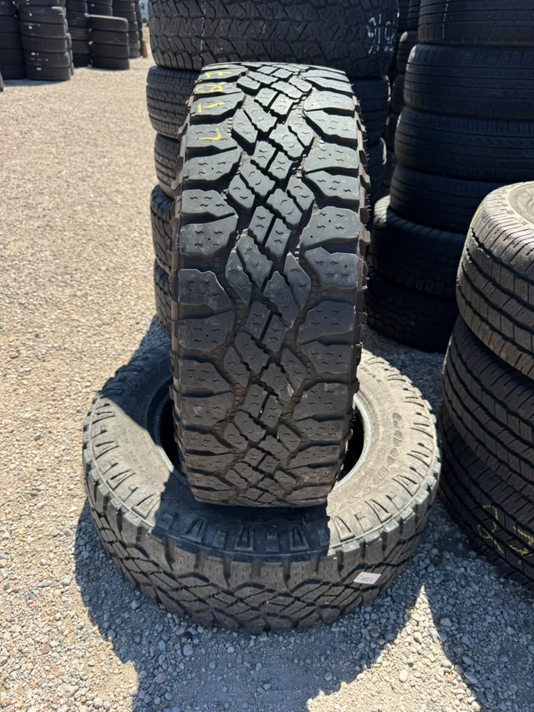 LT275/65R20 Pair (2 Used Tires) Goodyear DuraTrac