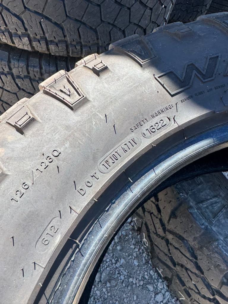 LT275/65R20 Pair (2 Used Tires) Goodyear DuraTrac