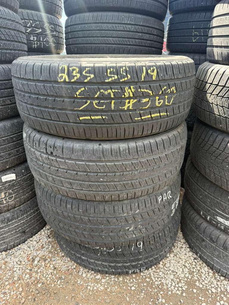 235/55R19 Set (4 Used Tires) Falken Pro G5