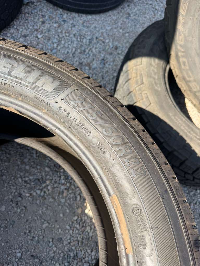 275/50R22 Pair (2 Used Tires) Michelin XLT