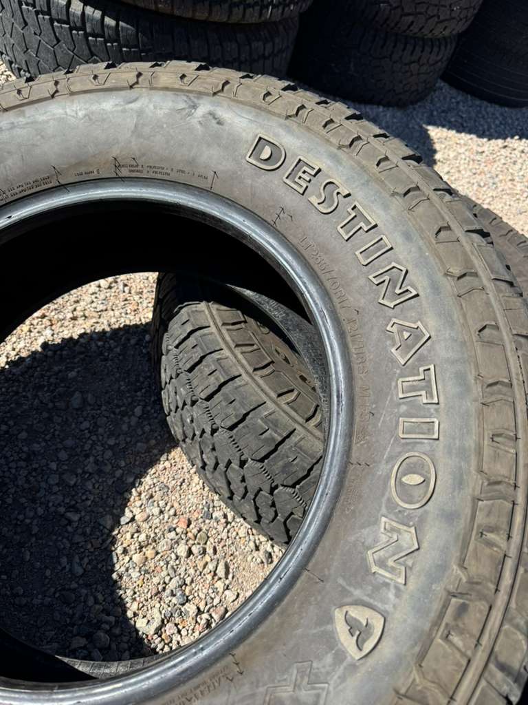LT265/70R17 Pair (2 Used Tires) Firestone Destination XT