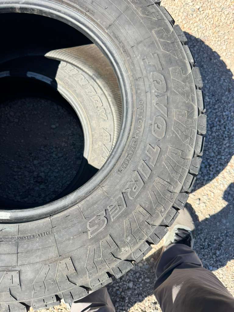 LT245/75R16 Pair (2 Used Tires) Toyo Open Country A/T