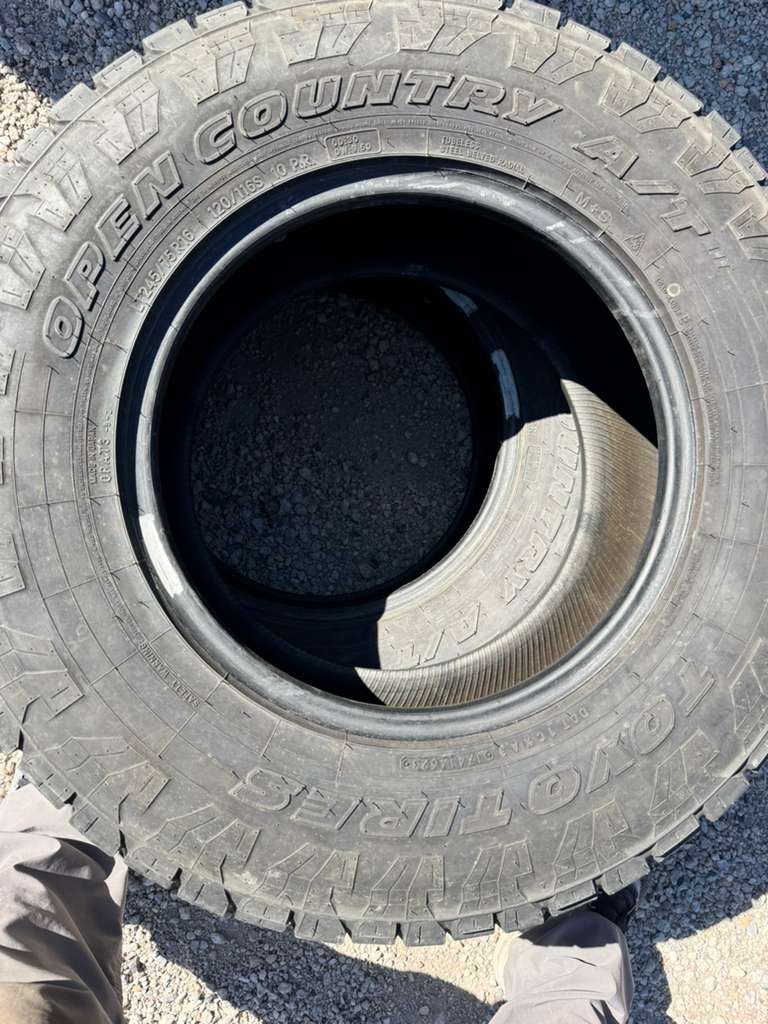 LT245/75R16 Pair (2 Used Tires) Toyo Open Country A/T