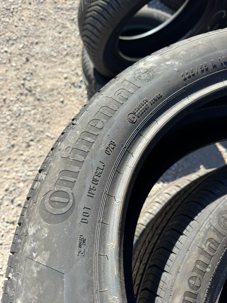 225/55R18 Set (4 Used Tires) Continental ProContact TX