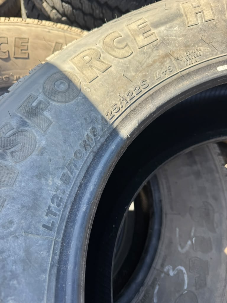 LT275/70R18 Set (4 Used Tires) Firestone Transforce HT