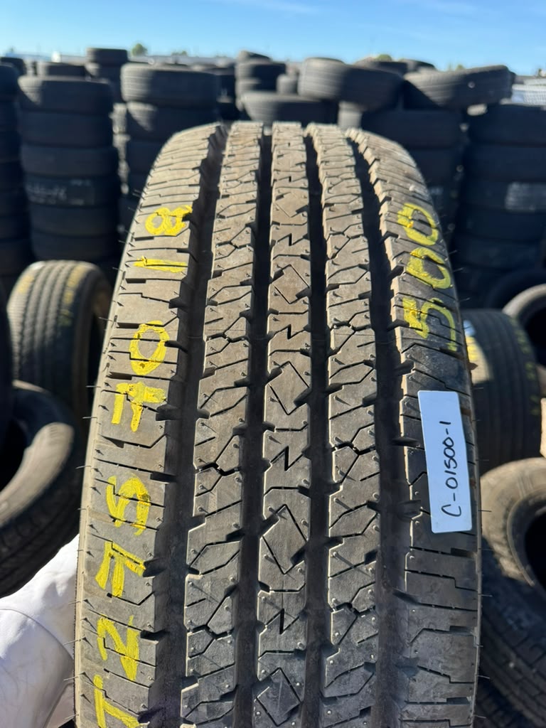 LT275/70R18 Set (4 Used Tires) Firestone Transforce HT