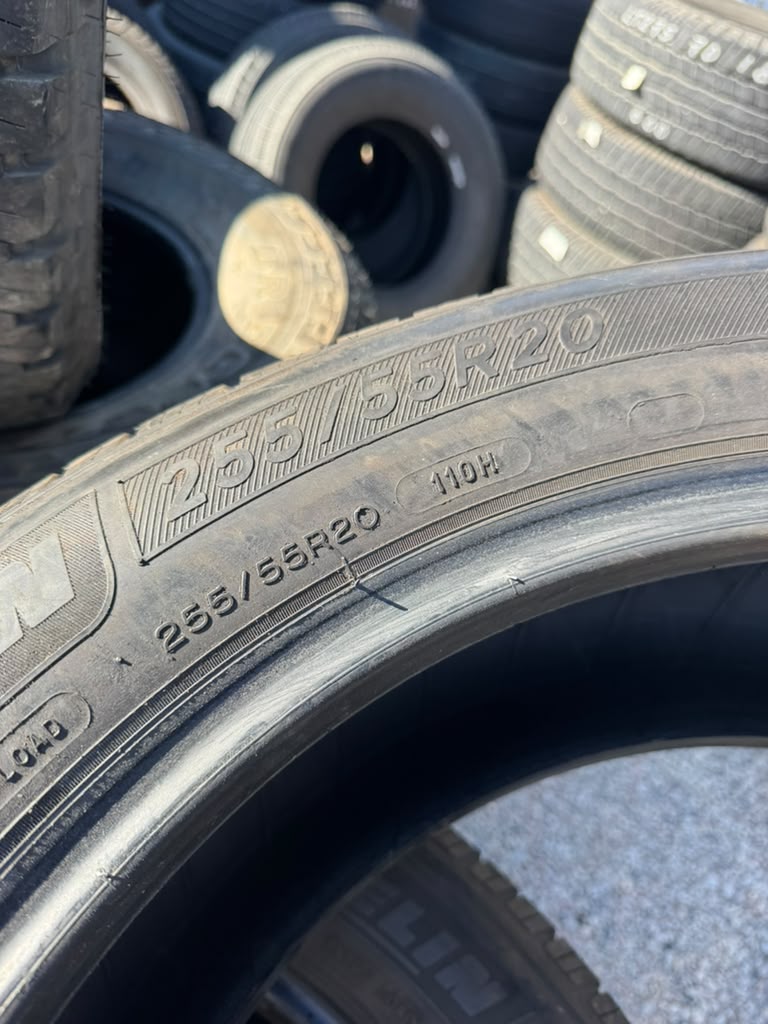 255/55R20 Set (4 Used Tires) Michelin Defender LTX M/S