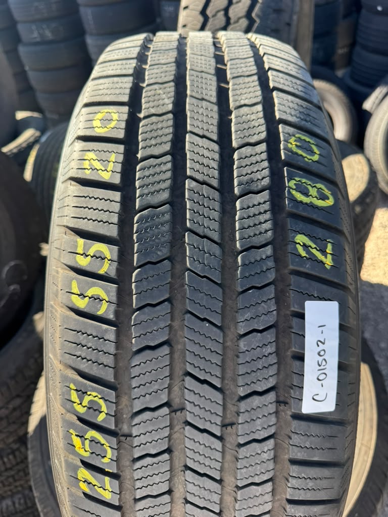 255/55R20 Set (4 Used Tires) Michelin Defender LTX M/S