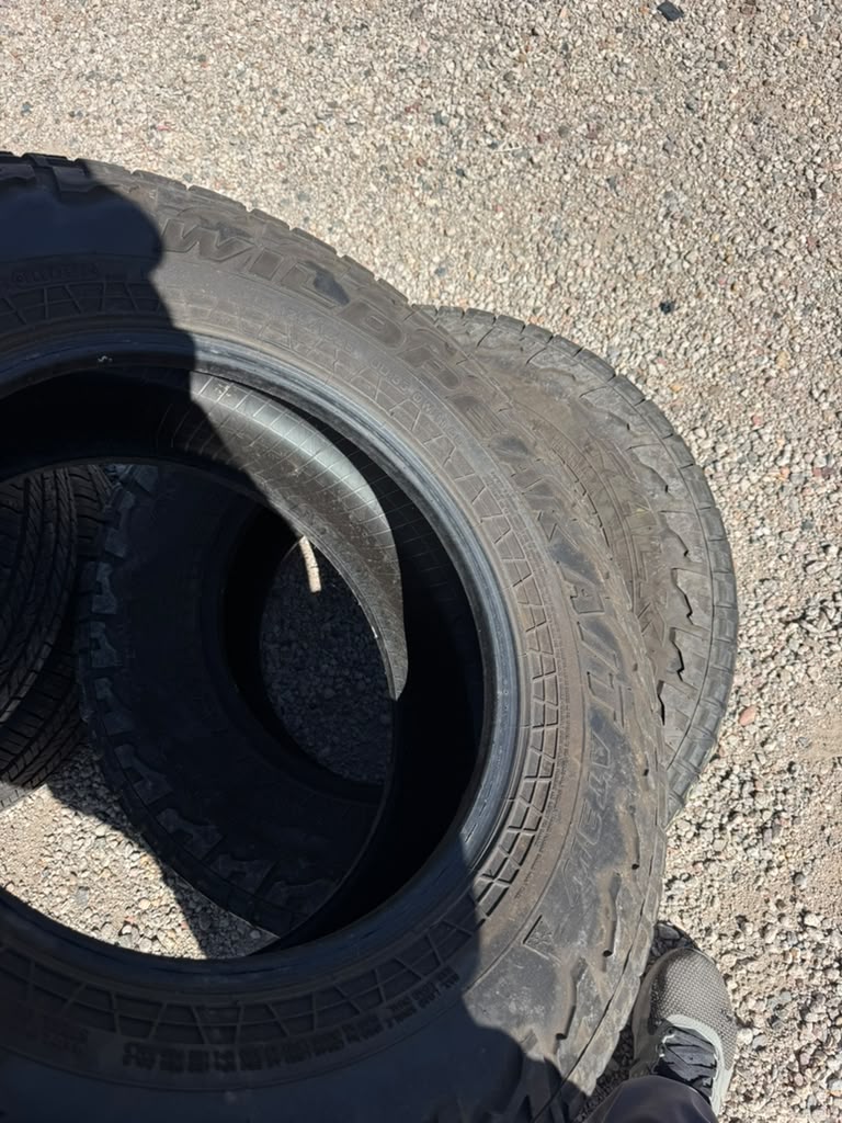 LT275/70R18 Pair (2 Used Tires) Falken WildPeak AT3W