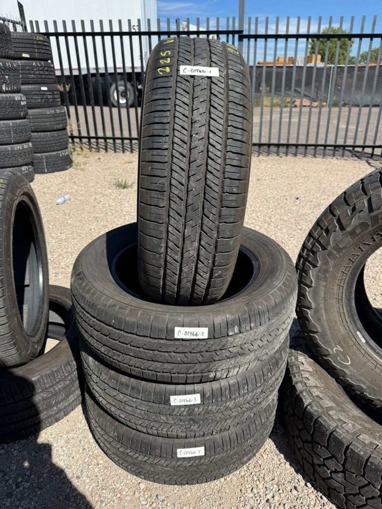 225/60R17 Set (4 Used Tires) Yokohama Geolandar G91