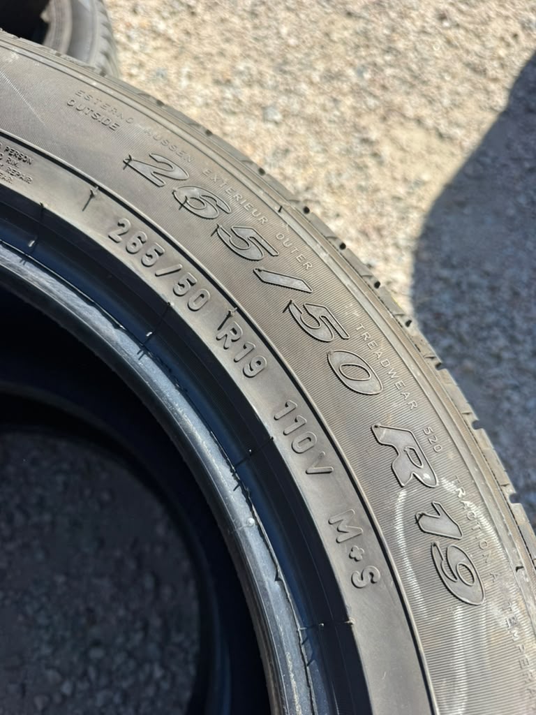 265/50R19 Pair (2 Used Tires) Pirelli Scorpion Verde