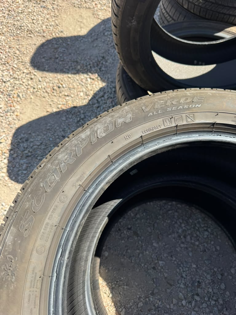 265/50R19 Pair (2 Used Tires) Pirelli Scorpion Verde