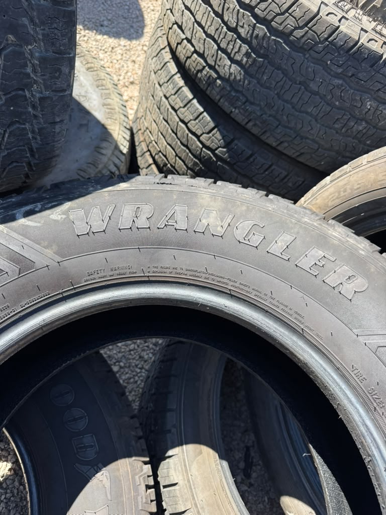 LT275/70R18 Pair (2 Used Tires) Goodyear Wrangler Workhorse HT