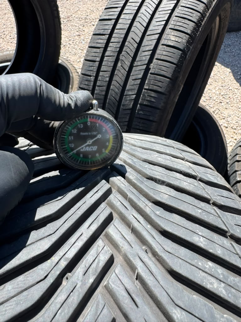 235/55R19 Pair (2 Used Tires) Michelin Cross Climate