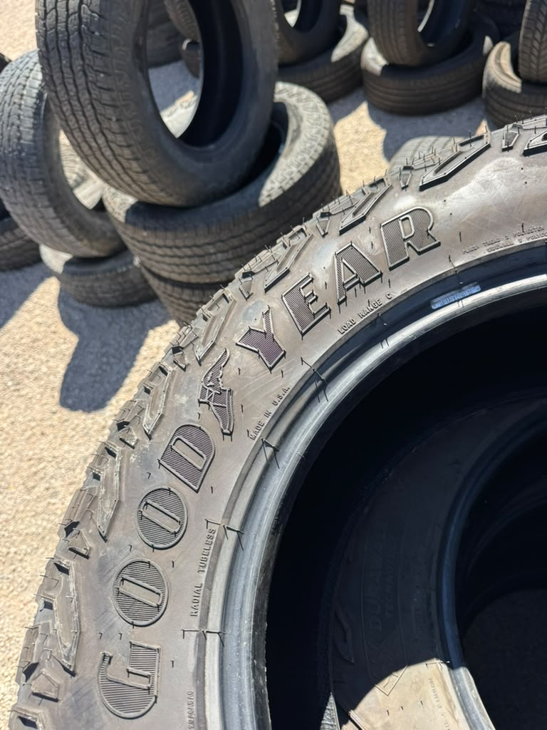 LT275/70R18 Set (4 Used Tires) Goodyear Territory MT