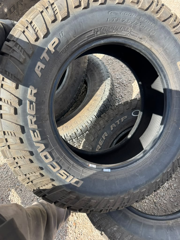 LT275/70R18 Pair (2 Used Tires) Cooper Discoverer ATP