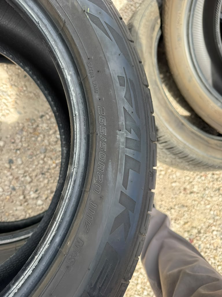 265/50R20 Set (4 Used Tires) Falken Pro G5 CSV