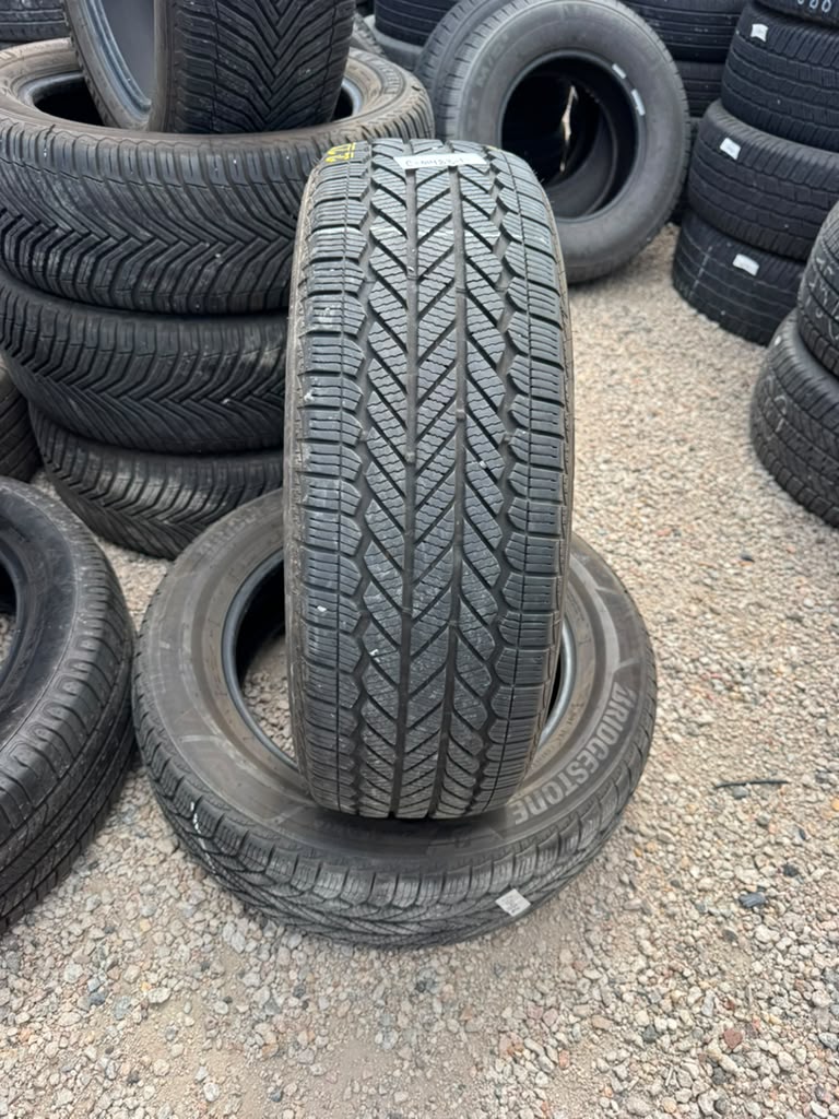 225/60R18 Pair (2 Used Tires) Bridgestone Weather Peak