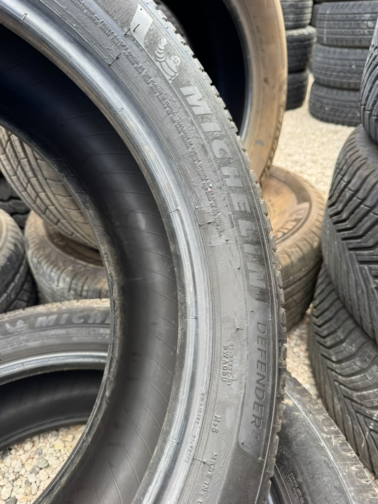 245/50R20 Pair (2 Used Tires) Michelin Defender