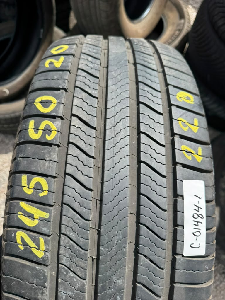 245/50R20 Pair (2 Used Tires) Michelin Defender