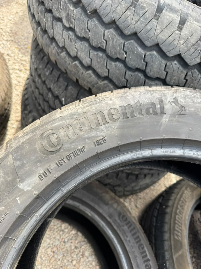 225/55R18 Pair (2 Used Tires) Continental Pro Contact GX