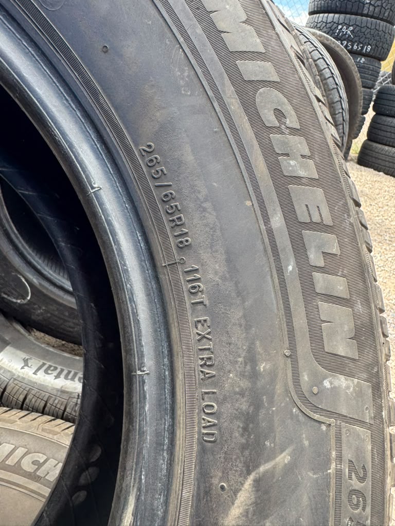 265/65R18 Pair (2 Used Tires) Michelin XLT