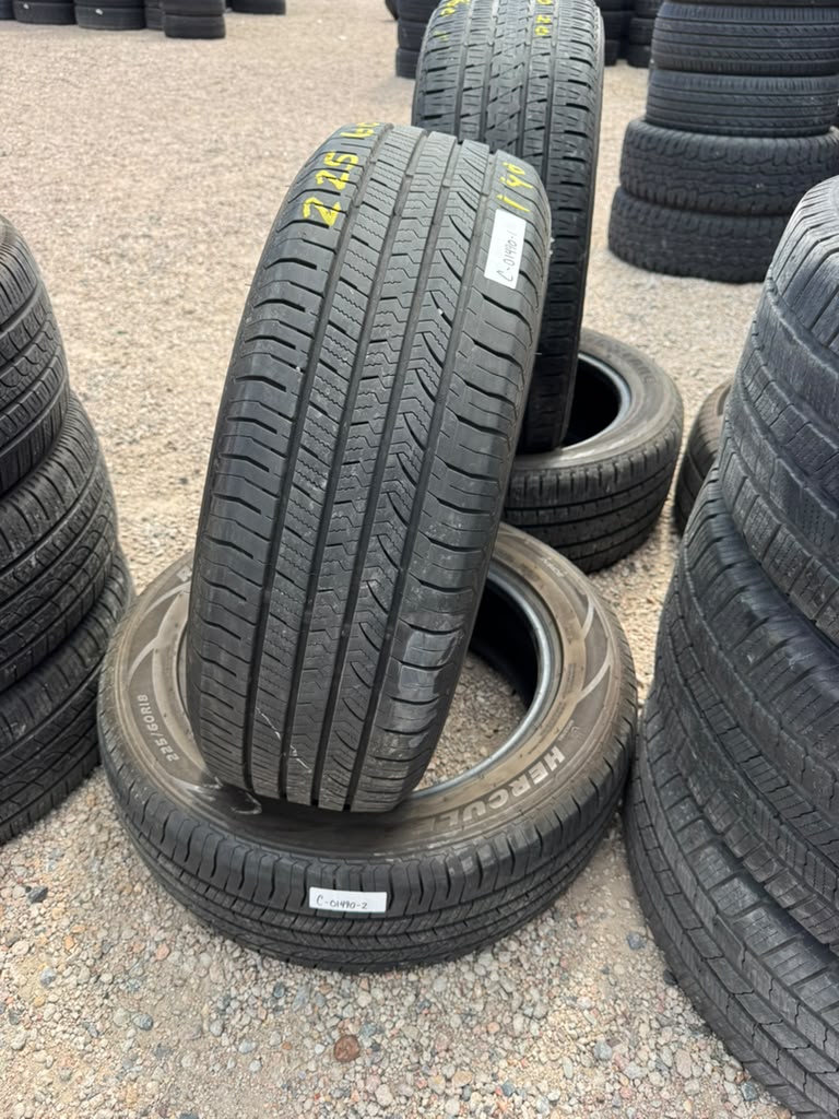 225/60R18 Pair (2 Used Tires) Hercules Road Tour Connect