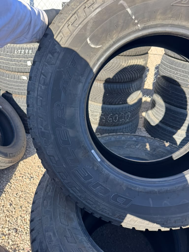 LT275/70R18 Set (4 Used Tires) Bridgestone Dueler AT