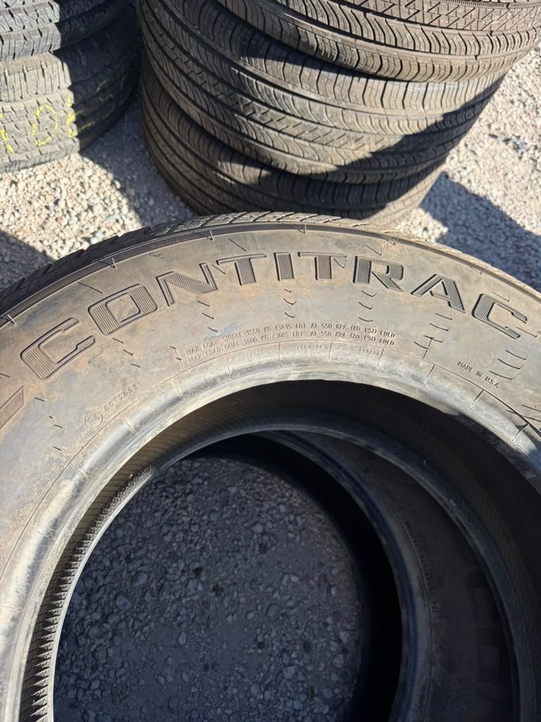 LT275/65R18 Pair (2 Used Tires) Continental Contitrac