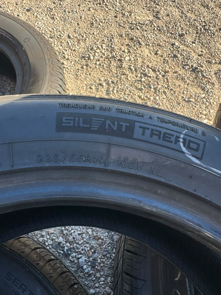 235/55R19 Pair (2 Used Tires) Cascade Premier Touring Tire