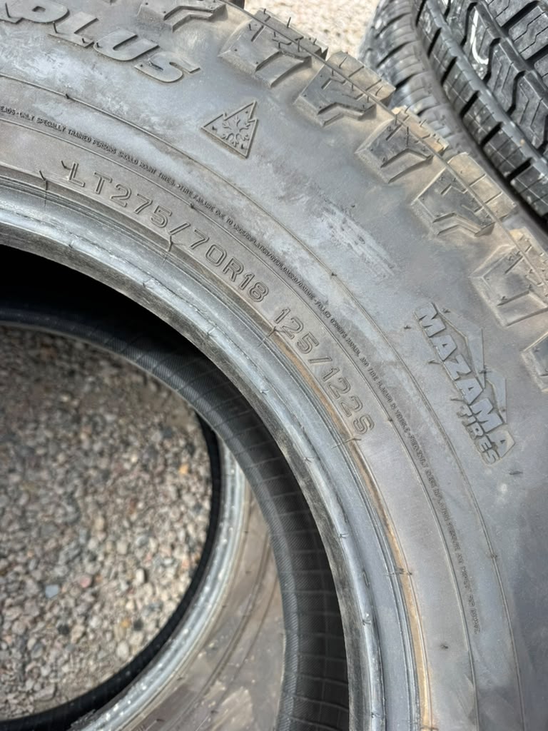 LT275/70R18 Pair (2 Used Tires) Mazama Open Range - 📍 Commerce City